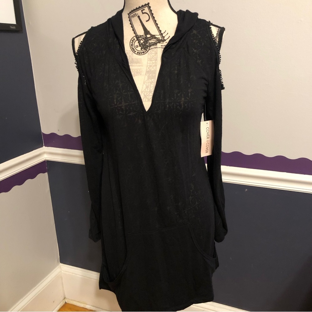 Cover 2 Cover Women’s Beach Cover up Size Medium Black